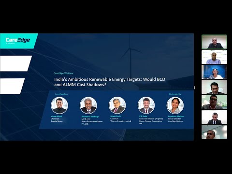 CareEdge Webinar - India’s Ambitious Renewable Energy Targets: Would BCD and ALMM Cast Shadows?