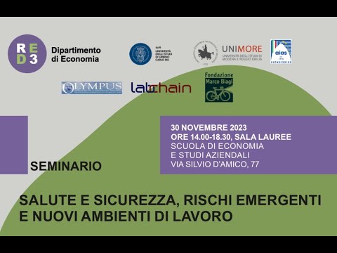 SALUTE E SICUREZZA, RISCHI EMERGENTI E NUOVI AMBIENTI DI LAVORO